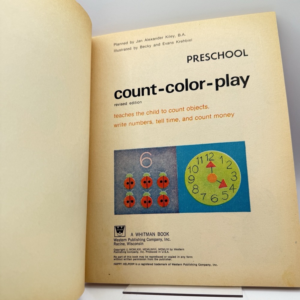 Happy Helper Count Color Play Preschool Math Workbook **‎ Some Writing - Picture 4 of 11